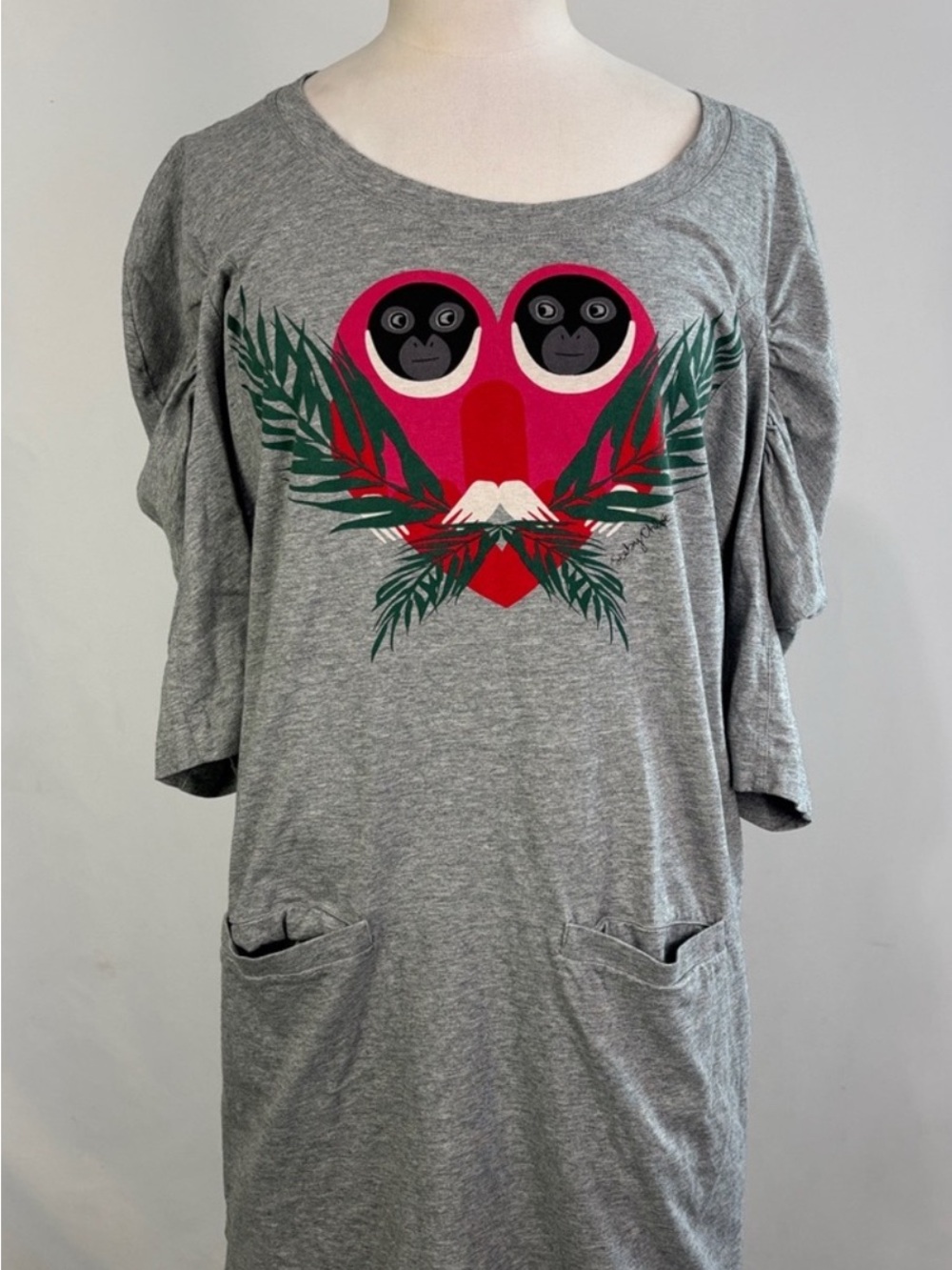 SEE BY CHLOE GRAY MONKEY DRESS